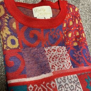 Vintage Lilly of California Women’s Sweater Size M/L 1990s Super RETRO!
